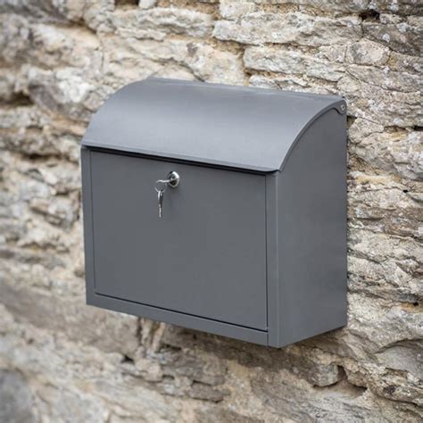 metal boxes uk|metal wall mounted post box.